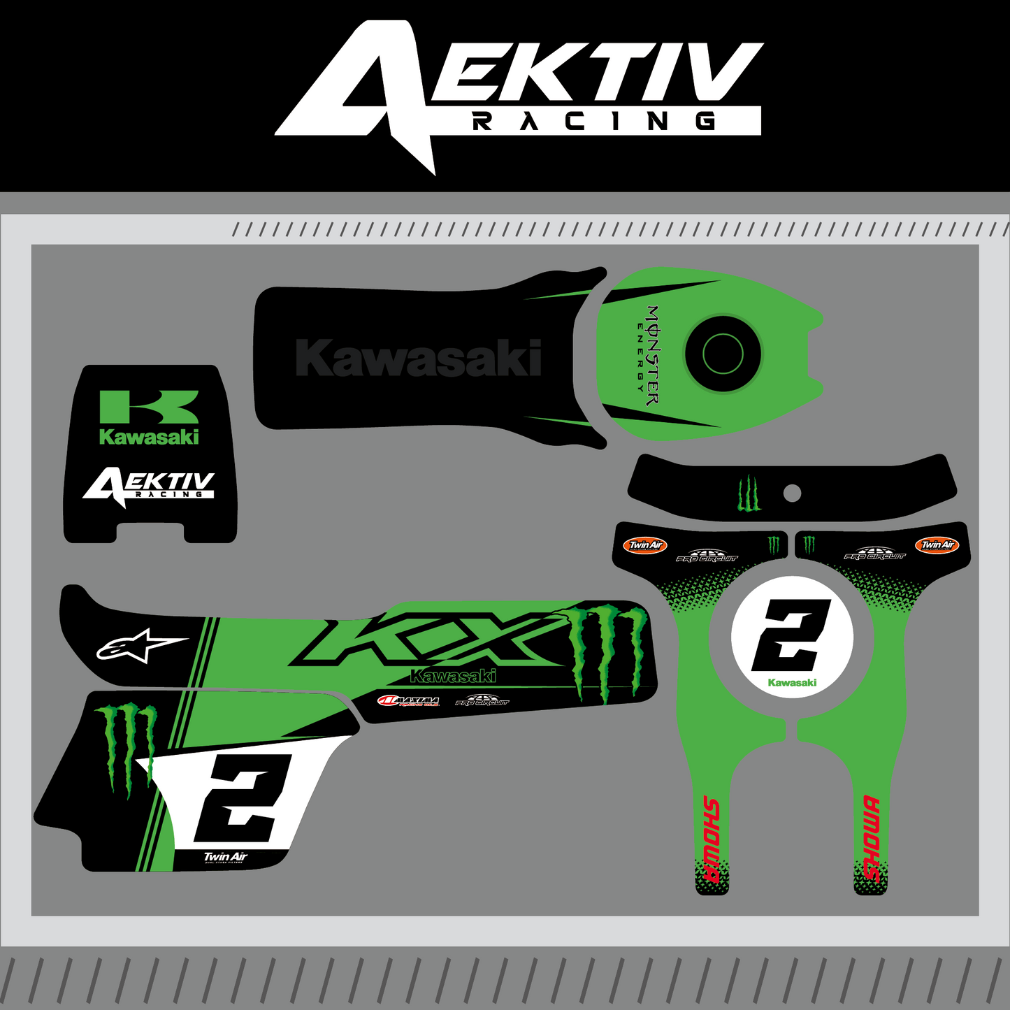 Børne Scooter - Kawasaki