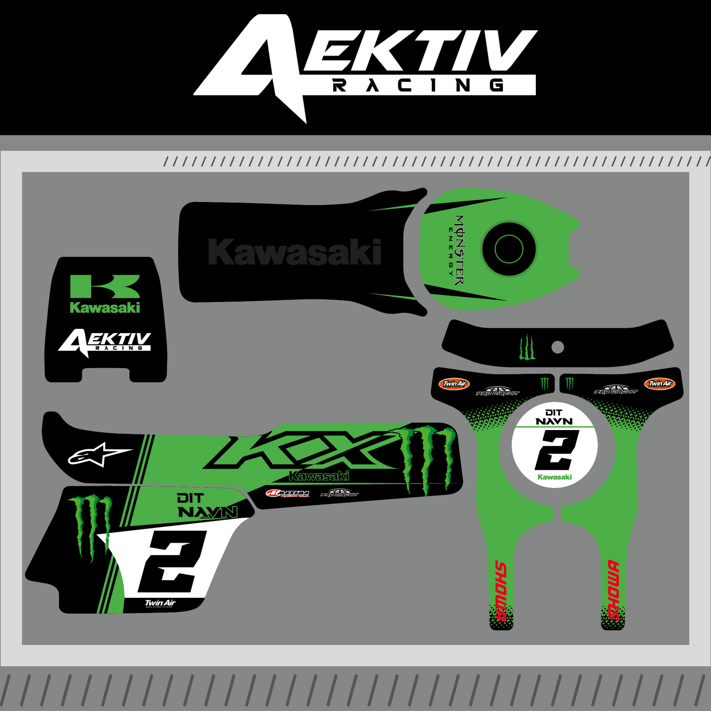 Børne Scooter - Kawasaki