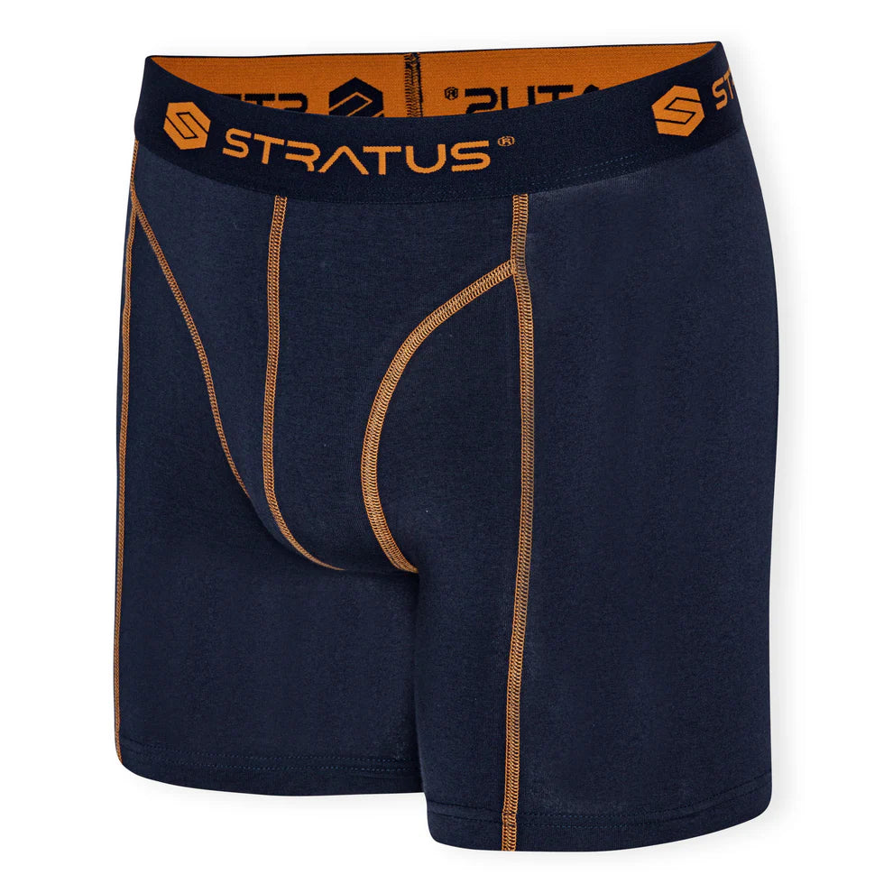 Stratus Pro Underbukser - Navy/Orange - 2 Pack