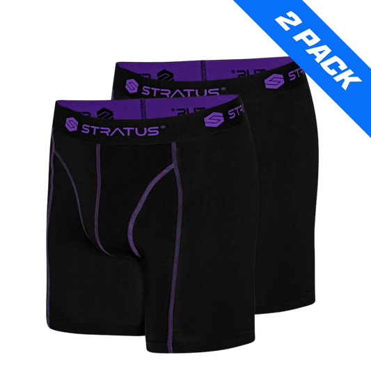 Stratus Pro Underbukser - Sort/Lilla - 2 Pack