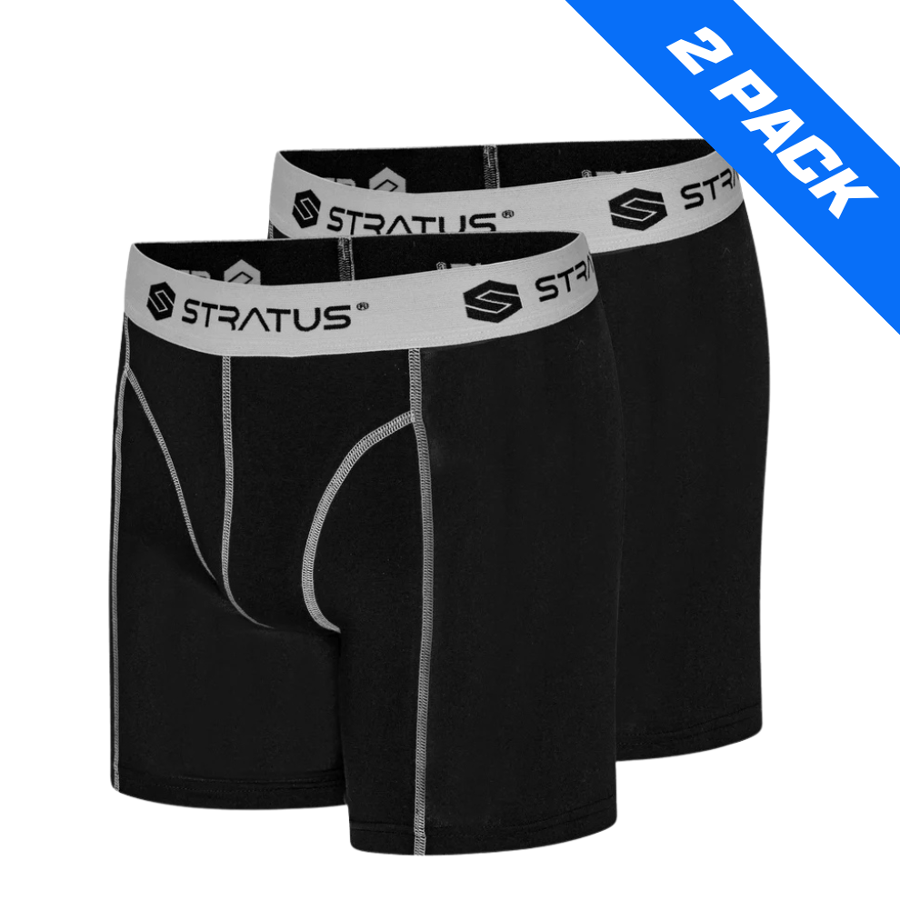 Stratus Pro Underbukser - Sort/Hvid - 2 Pack