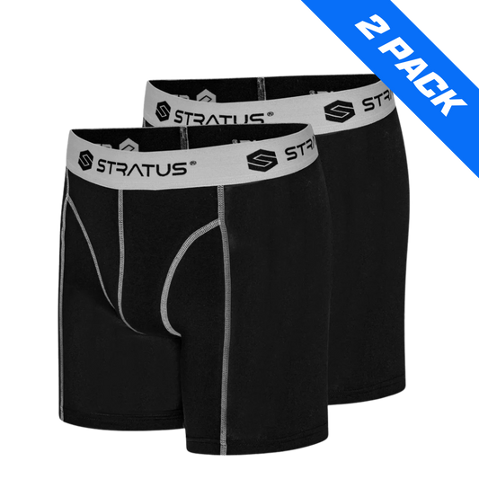 Stratus Pro Underbukser - Sort/Hvid - 2 Pack