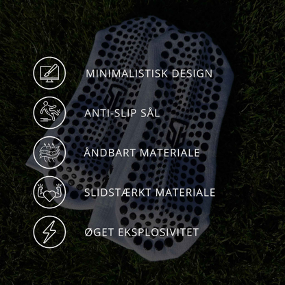 Sports Grip Strømper - Sort