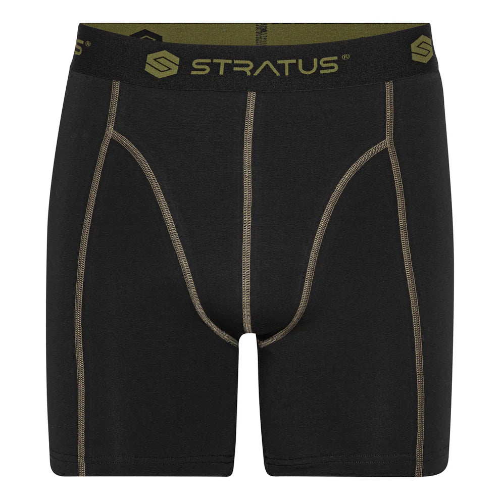 Stratus Pro Underbukser - Kaki/Sort - 2 Pack