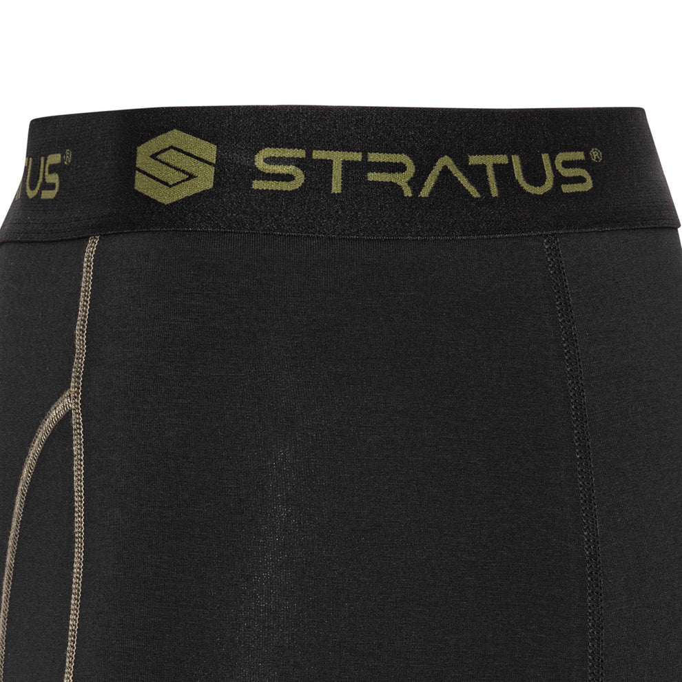 Stratus Pro Underbukser - Kaki/Sort - 2 Pack